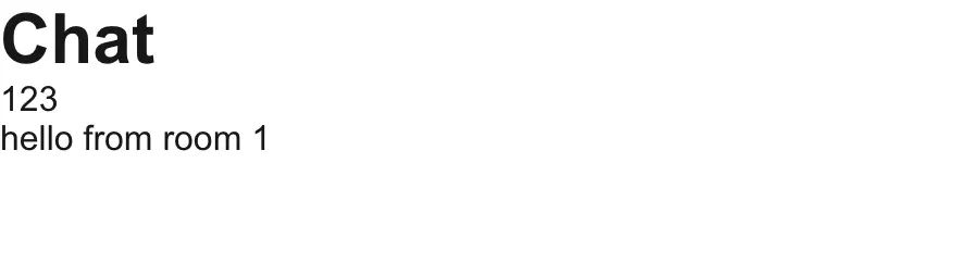 ‘/chat/[id]’ 로딩이 끝난 화면